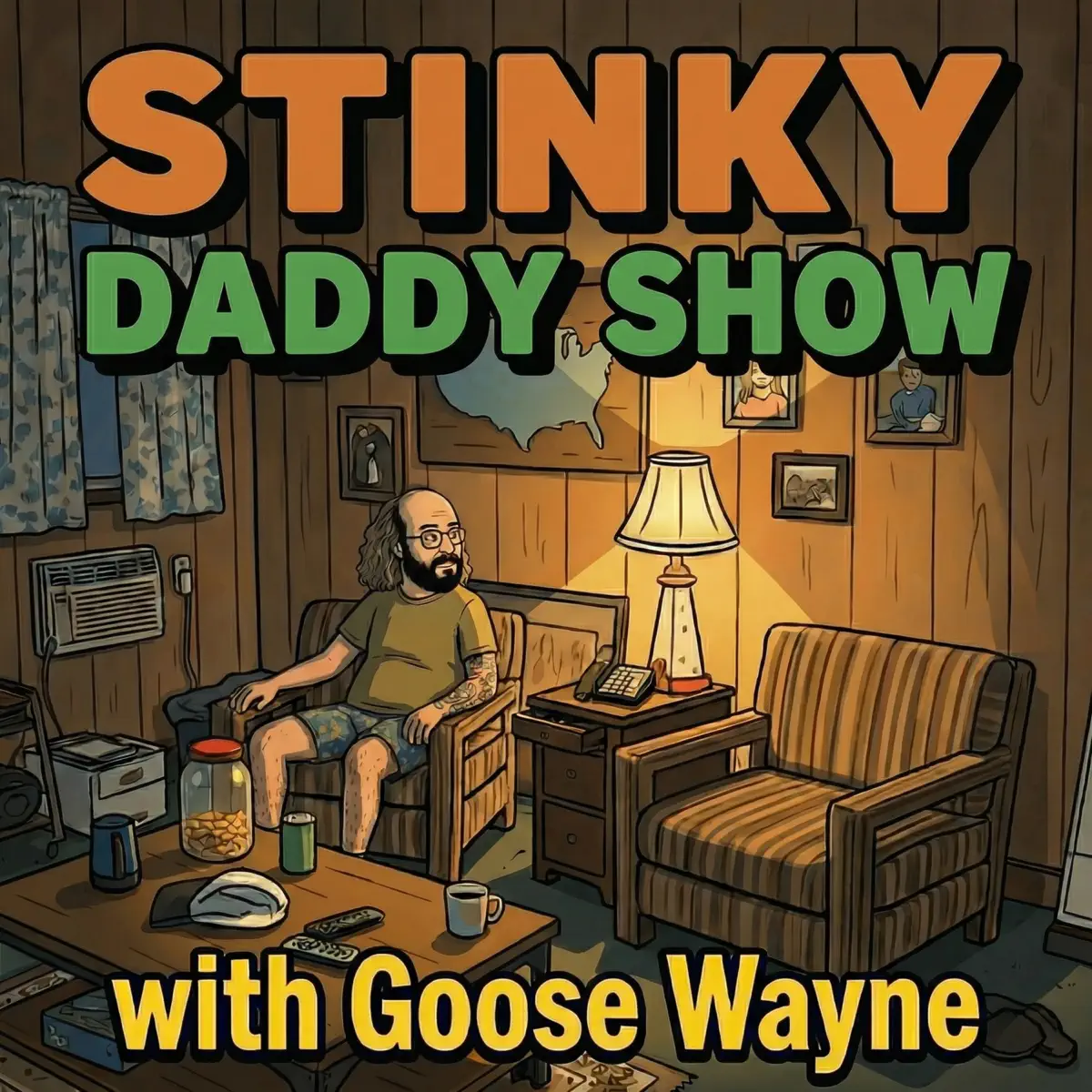 Official Stinky Daddy Show cover featuring Goose Wayne and Kalan
